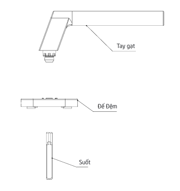 Hình ảnh các bộ phận tay gạt cửa sổ Jorger kiểu dáng Hamburg JG-P30304 