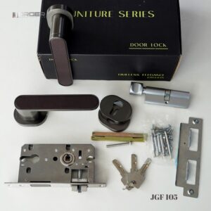 Bộ khóa cửa tay gạt Jorger JGF 105 màu xám nâu