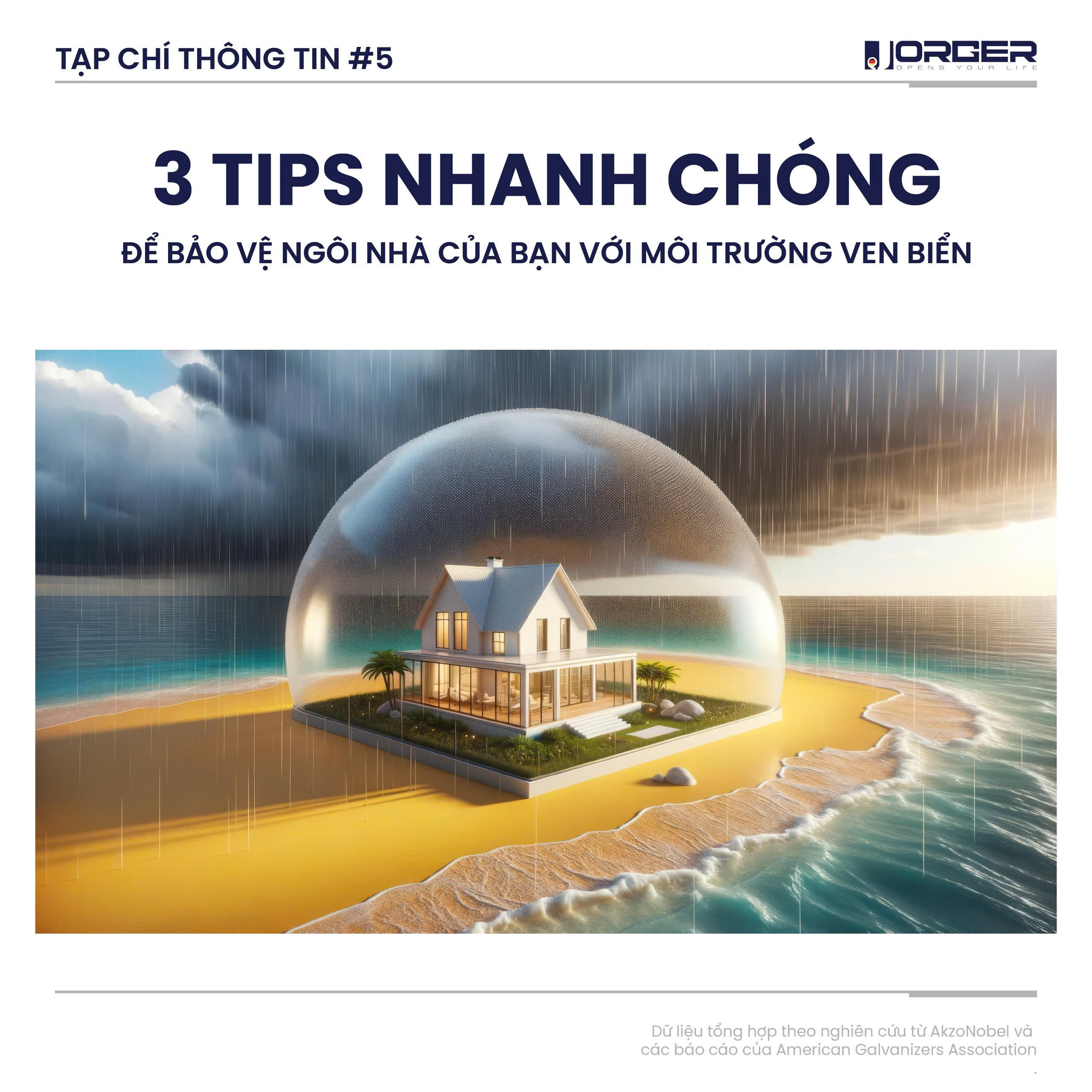 Hình ảnh minh họa 3 bí quyết giúp bảo vệ ngôi nhà của bạn trước môi trường ven biển